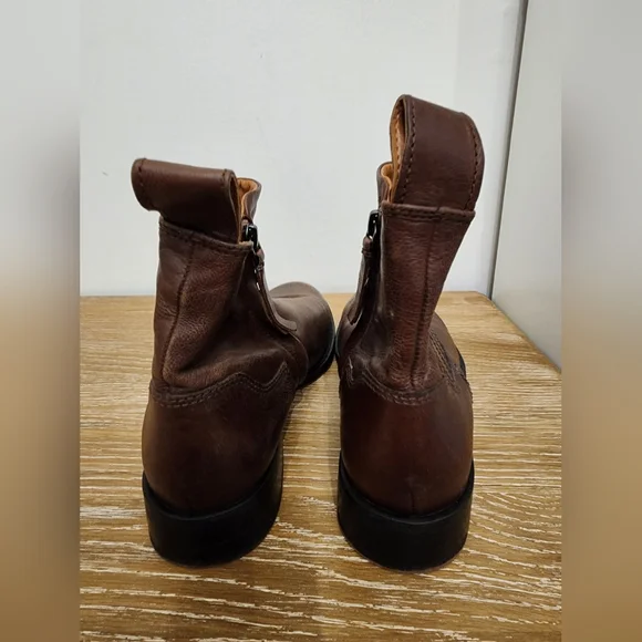 Franco Sarto Brown Ankle Boots - Picture 6 of 11